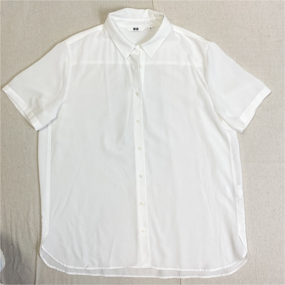 Uniqlo White Button Down Shirt